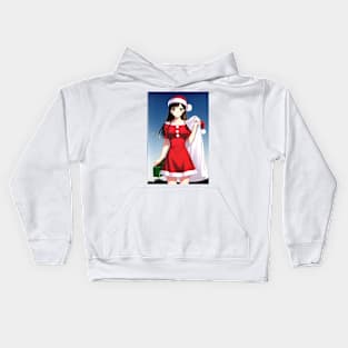 Santa Girl Kids Hoodie